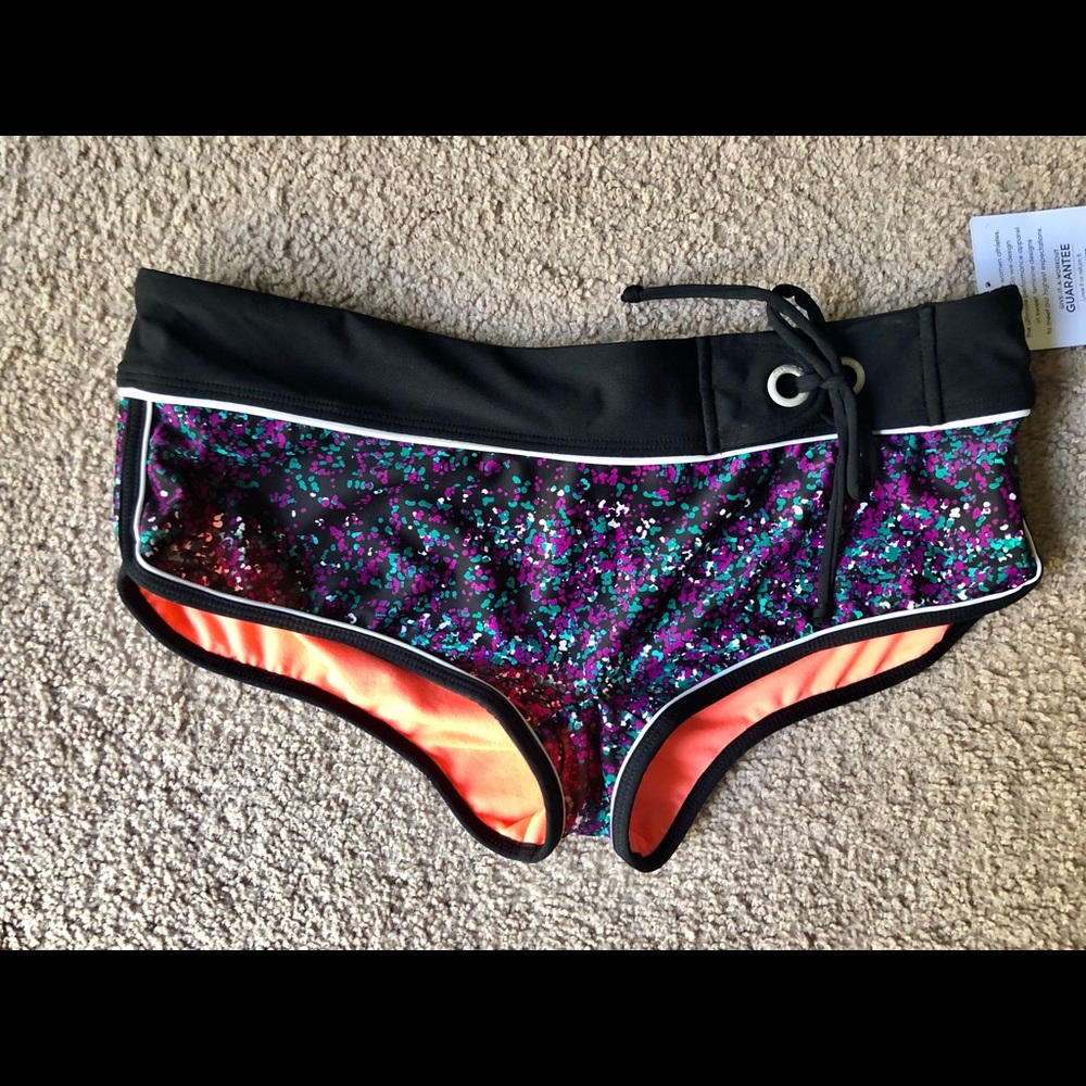 NWT Athleta full coverage bikini shorts
